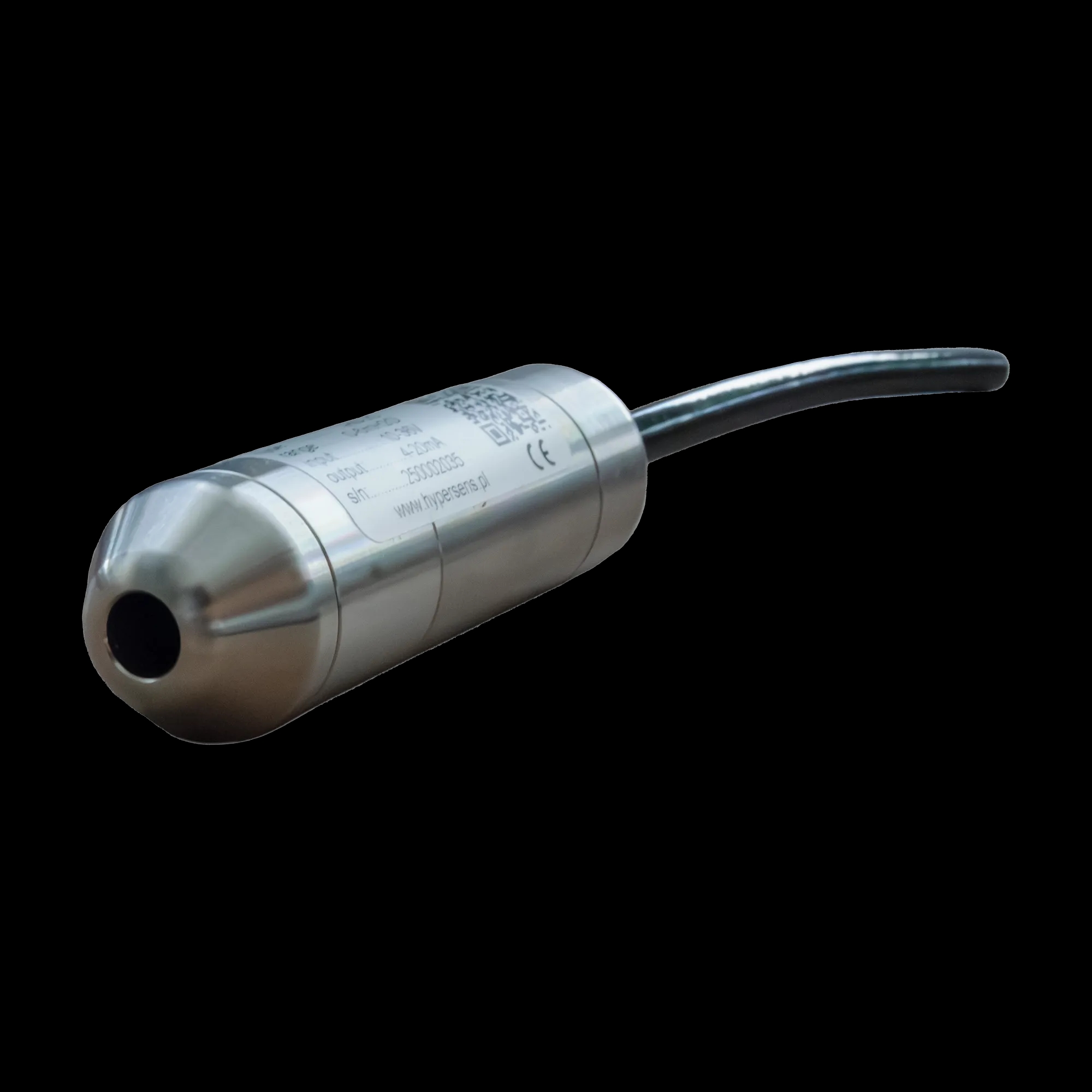 Sonda hydrostatyczna HS-25 — etykieta i wyjście kablowe — Hypersens