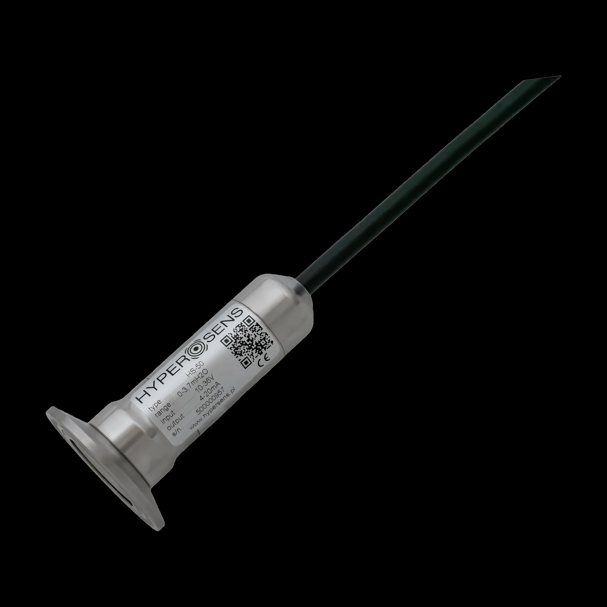 Sonda hydrostatyczna HS-50 z dużą membraną ø50 mm do ścieków — Hypersens
