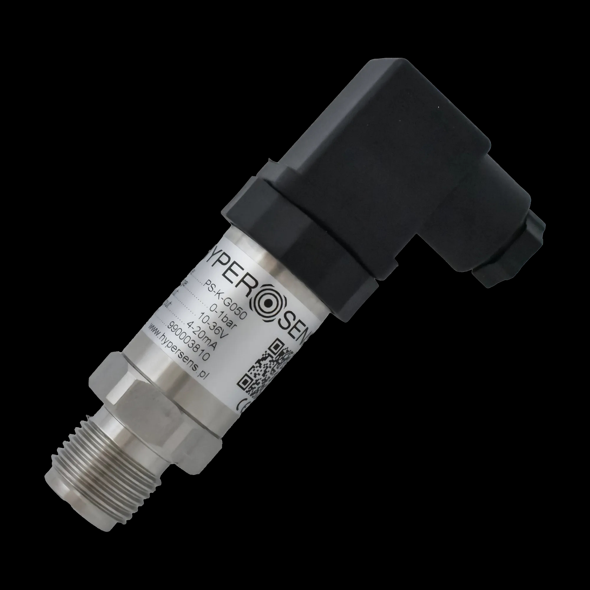 Przetwornik ciśnienia PS-K G050 z powiększonym otworem ø8 mm — Hypersens